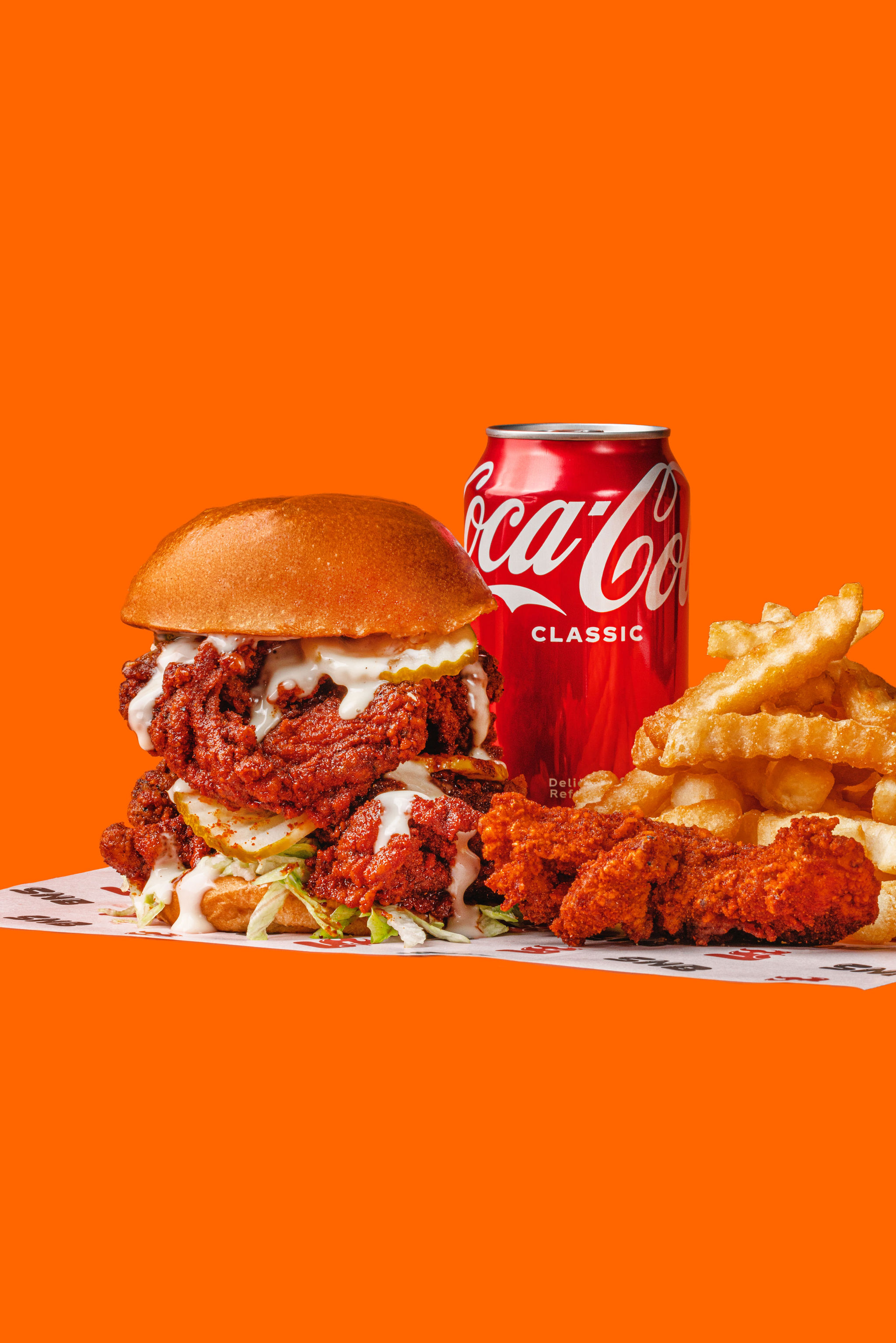 Dbl Fillet Sando Combo — Super Nash Brothers Nashville fried chicken, Sydney